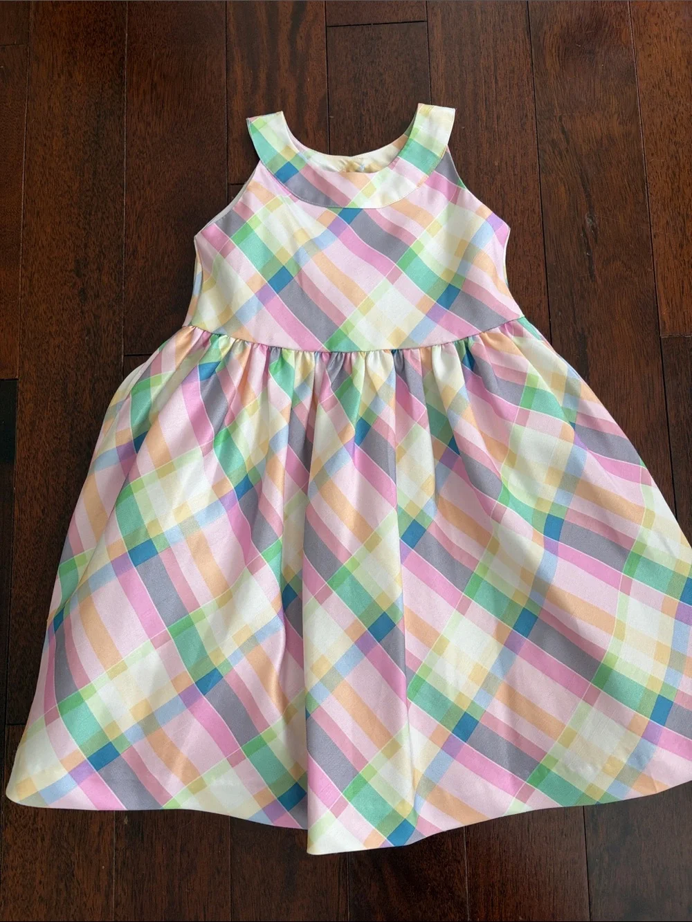 Gymboree Pastel Plaid Sleeveless Dress - Pink, Mint, Yellow, Lavender, Cream